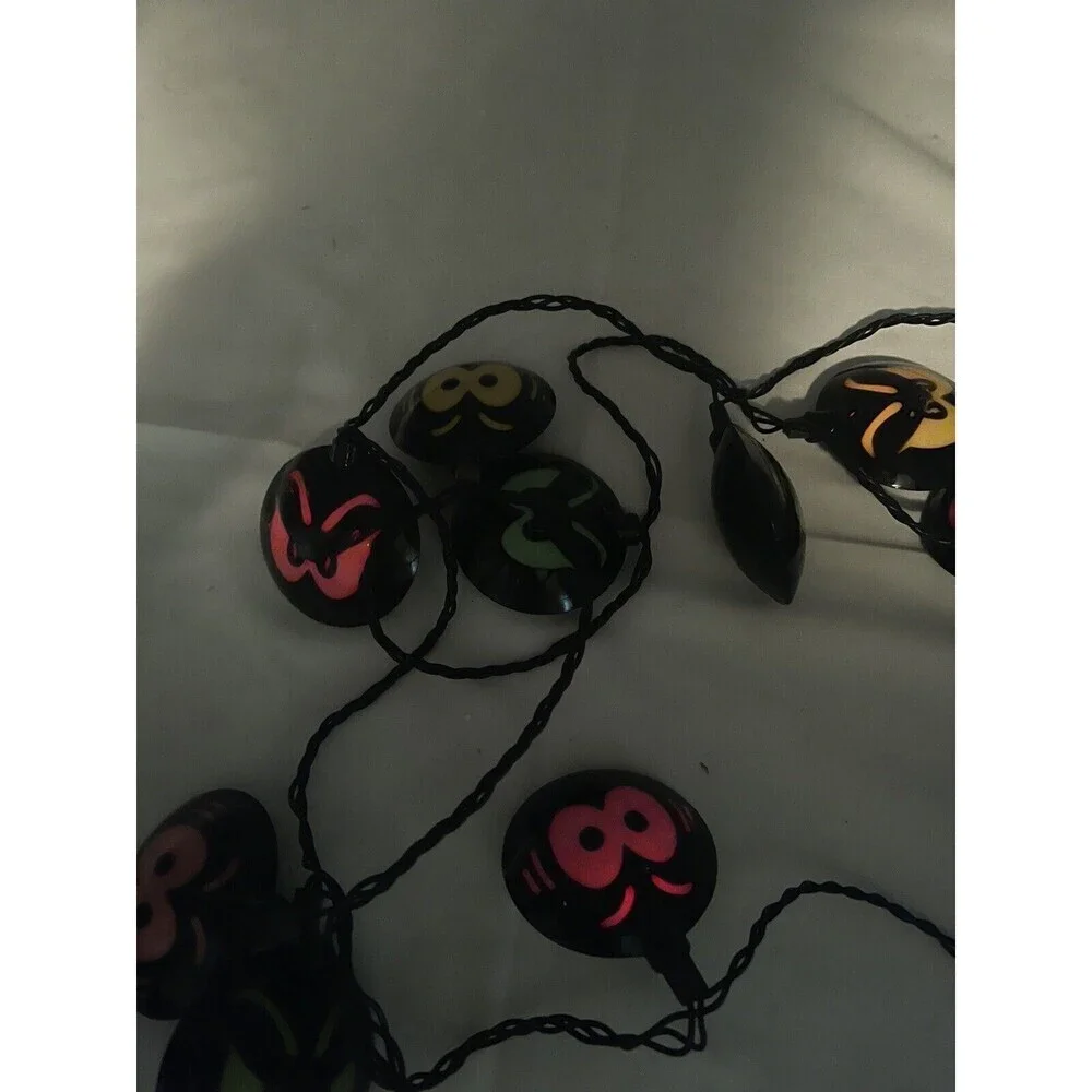 Halloween Light Strands Glowing Eyes And Faces Stackable Strands Novelty Lights